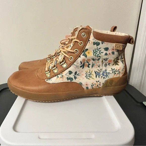 NWT Keds x Rifle Paper Co. Scout Boots in Wildflower Natural - Picture 4 of 9